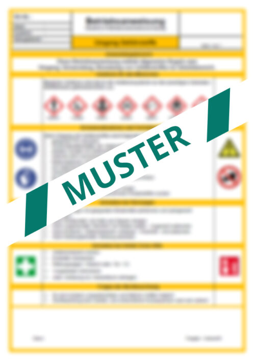 Betriebsanweisung Gefahrstoffe allgemein [Digital]